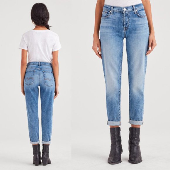 7 for all mankind Josefina Feminine Boyfriend Jean - Picture 1 of 12